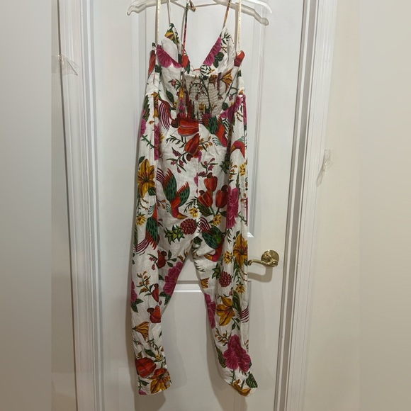 TOUCANS GARDEN HALTER NECK JUMPSUIT - Picture 4 of 5